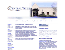 Tablet Screenshot of centraltitleco.com